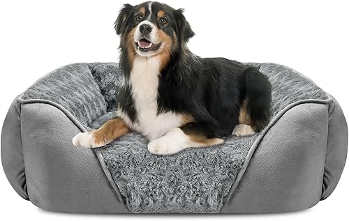 Miniatura 8 de INVENHO Cama extragrande para perros grandes, medianos y pequeños, rectangular, lavable, ortopédica, suave y relajante, duradera para mascotas, con
