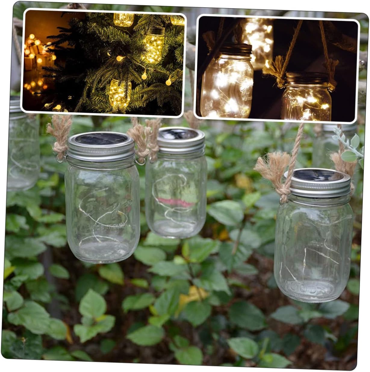 TIDTALEO 12pcs Stainless Steel Wire Hangers Burlap for Jars Easy to Install Vintage-style Jar Handles image 3