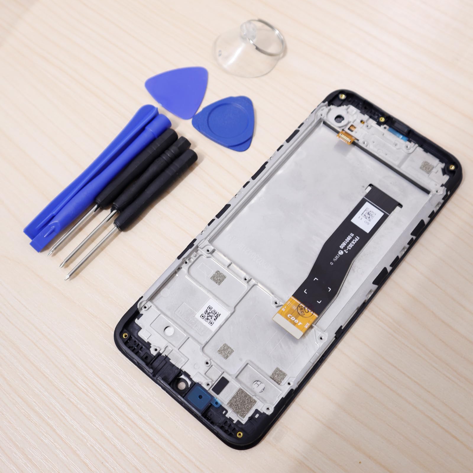 Ricambio LCD Touch Screen Con Digitalizzatore Per Nokia 6.1, Colore Nero, No Frame