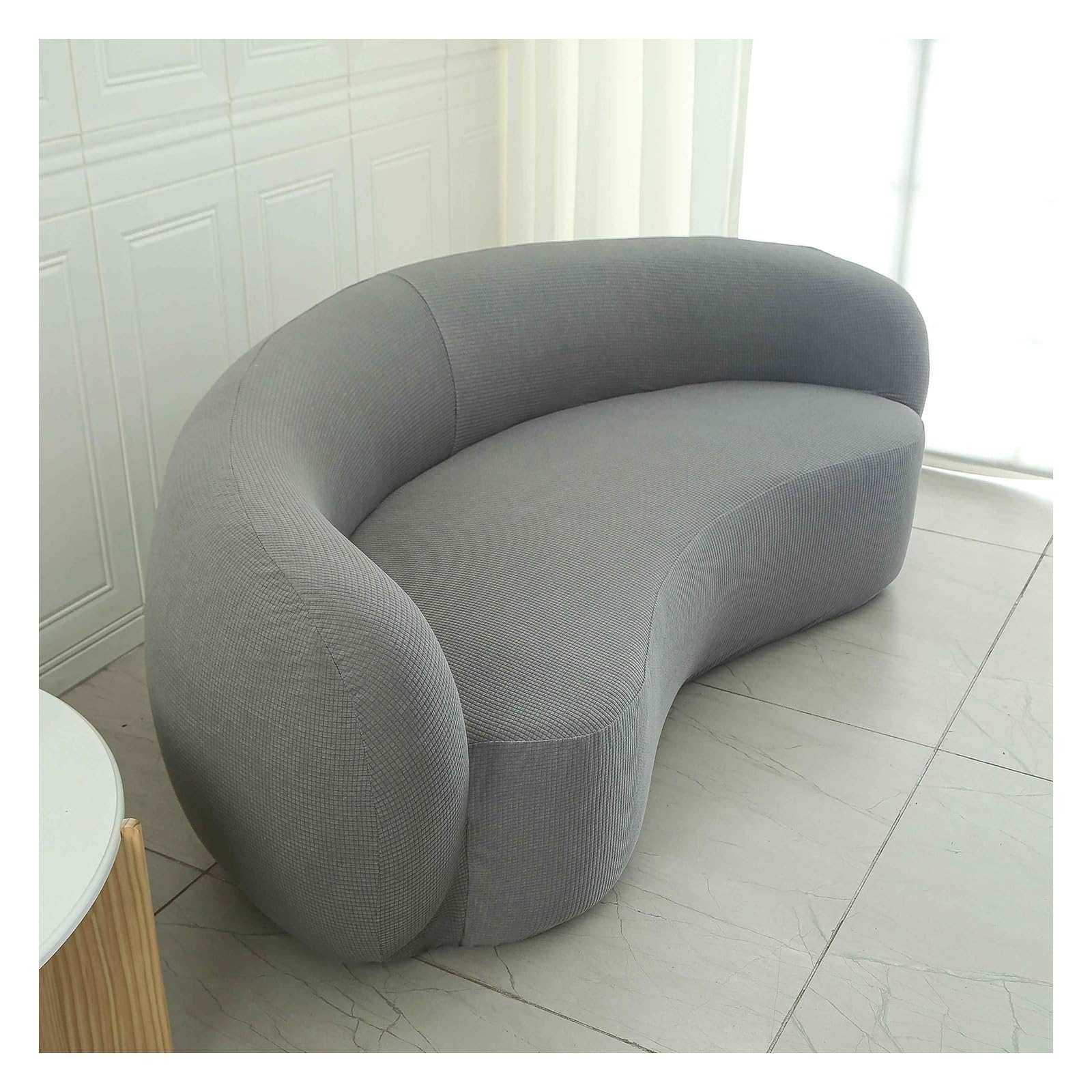 Miecoae Stretch Armchair Slipcovers Armchair Cover for Sofa Swivel Barrel Chair Cover, Swivel Accent Chair Slipcover Barrel Armchairs Sofa Cover Club Chair Couch Cover(S6,Double person)
