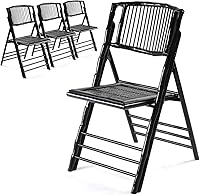 Vista 12 de VINGLI Silla Plegable de Bambú, Sillas Plegables de Madera para Comedor Cómodas para Interior y Exterior, Patio, Porche, Boda, Fiesta, Evento, Marrón