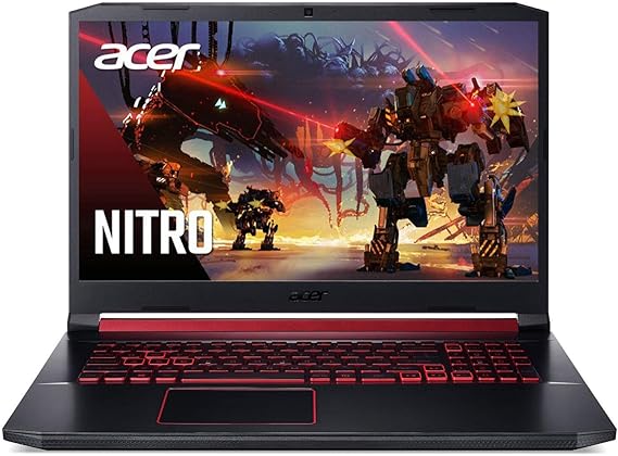 Acer Nitro 5 Gaming Laptop, 9th Gen Intel Core i7-9750H, NVIDIA GeForce RTX 2060, 17.3" Full HD IPS 144Hz 3ms Display, 16GB DDR4, 256GB NVMe SSD AN517-51-76V6 (Renewed)