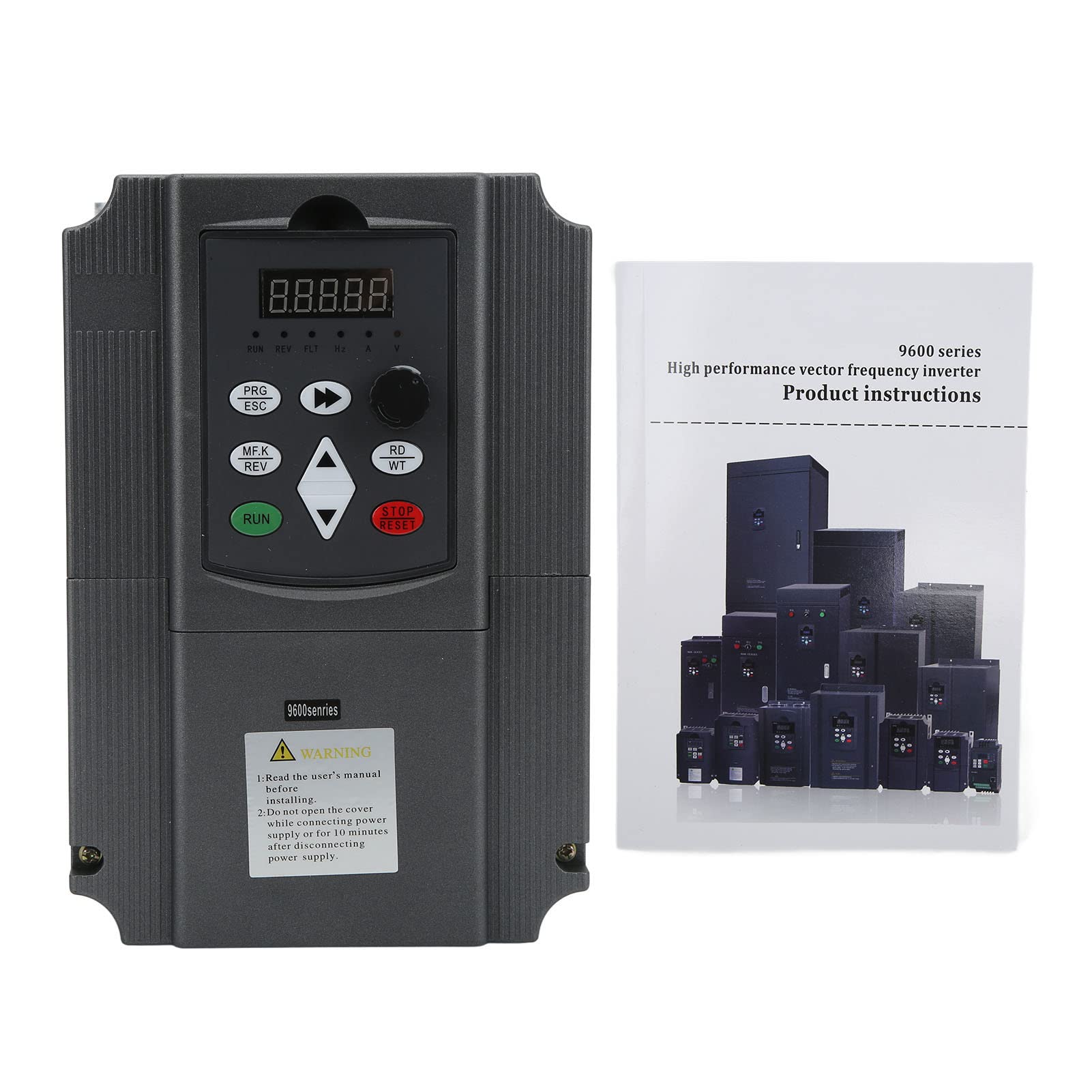 Ejoyous Przemiennik Częstotliwości NFLIXIN, Aluminiowy Napęd o Zmiennej Częstotliwości ABS 11 KW 25 A 220 V Jednofazowy na 3-fazowy 0 do 380 V Sterowanie Wieloma Prędkościami dla Sprzętu Silnikowego