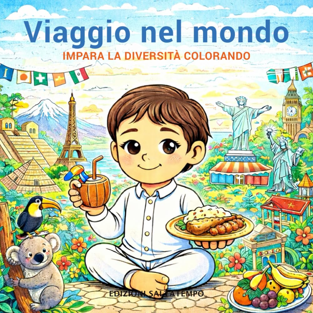 Viaggio nel mondo: Impara la diversità colorando