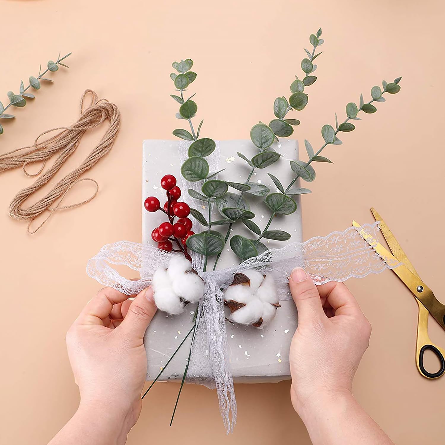 Künstliche Eukalyptus-Zweige – 48 Stück, Je 38cm – Perfekt Für Deko, Vasen & Hochzeit