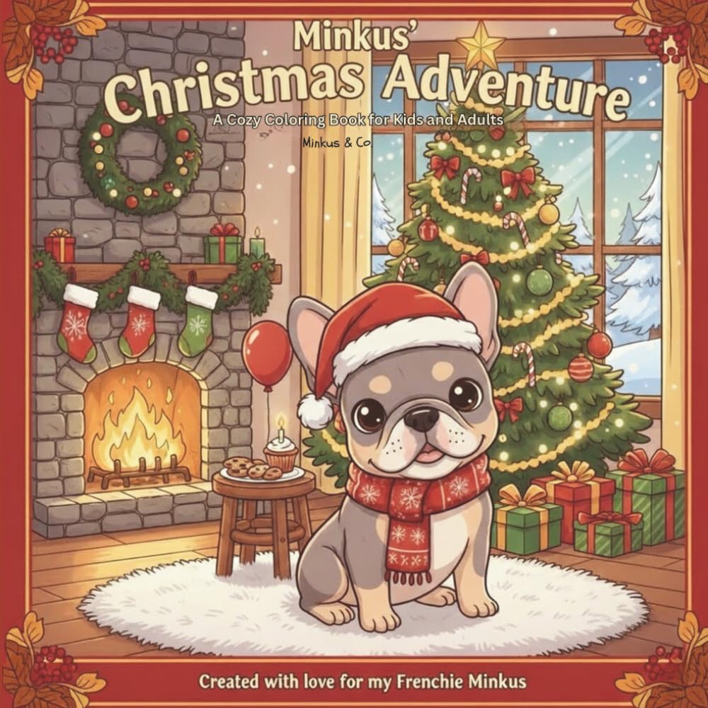 Minkus' Christmas Adventure: A Cozy Coloring Book for Kids and Adults (Minkus & Friends Coloring Adventures)