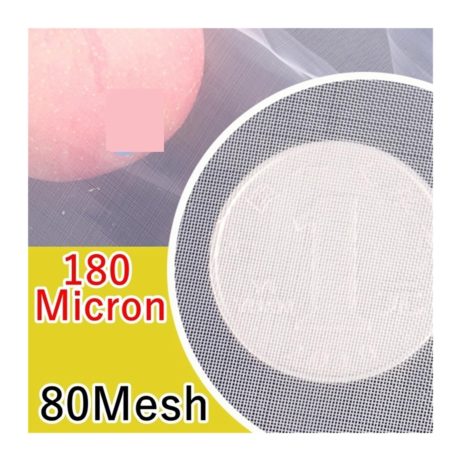 Filtro de red nailon Filtro de red nailon 20/40/60/80/100/120/150/200/250/300/350/400/450/500 malla 180-25 micras purificación tinta pintura agua y vino(80 mesh,1x5 meter)