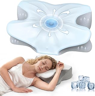 Orthopädisches Nackenkissen aus Memory-Schaum, Ergonomisches Nackenstützkissen für optimalen Schlafkomfort, mit Armstützbereich für Rücken-, Bauch- und Seitenschläfer