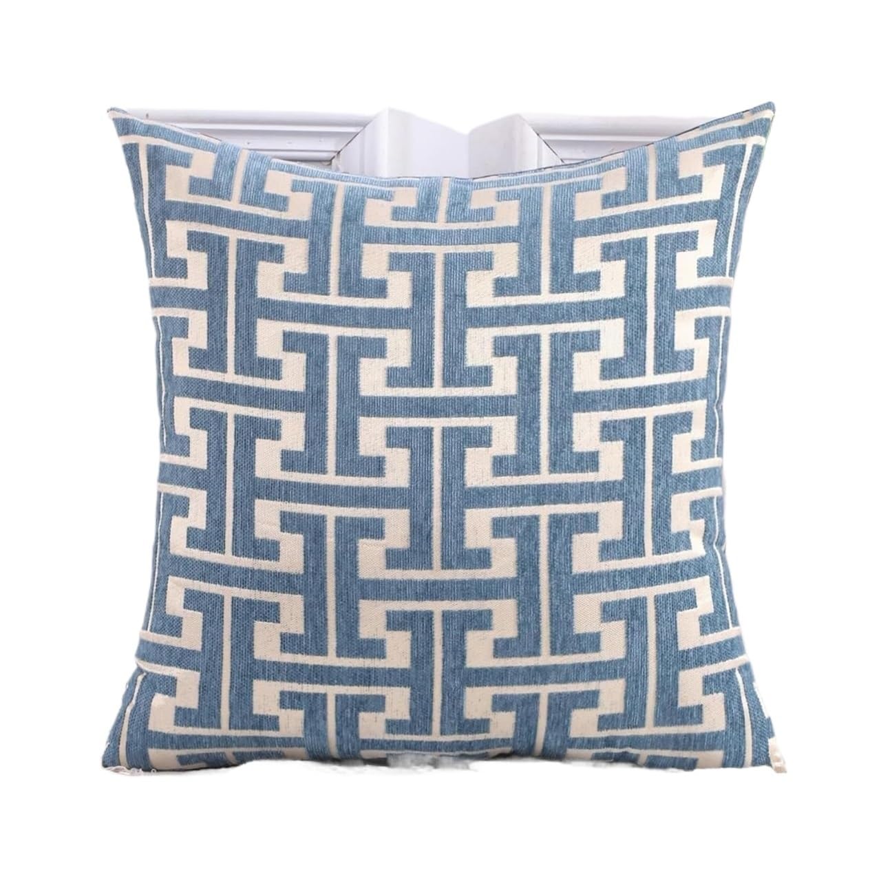 CQAHDSEVF Throw Pillow Cases, Farmhouse Stripe Multicolor Cushion Covers 2 Pack Pillowcase For Couch Bench Sofa 45x45 cm(Blue)