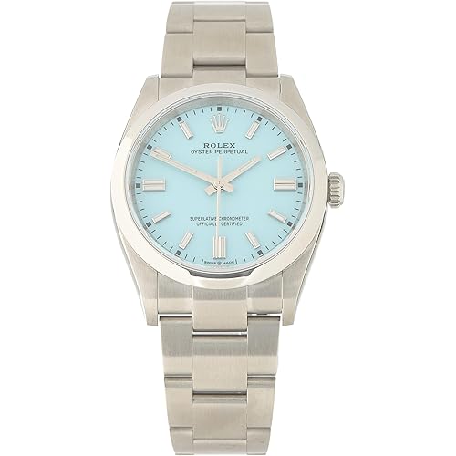 Rolex, Pre-loved Tiffany Turquoise Dial Oyster Perpetual 126000 36mm, Blue
