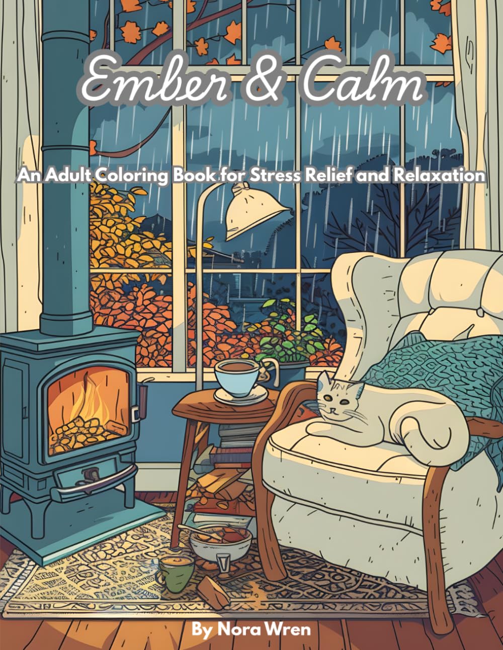 Ember & Calm: An Adult Coloring Book for Stress Relief and Relaxation