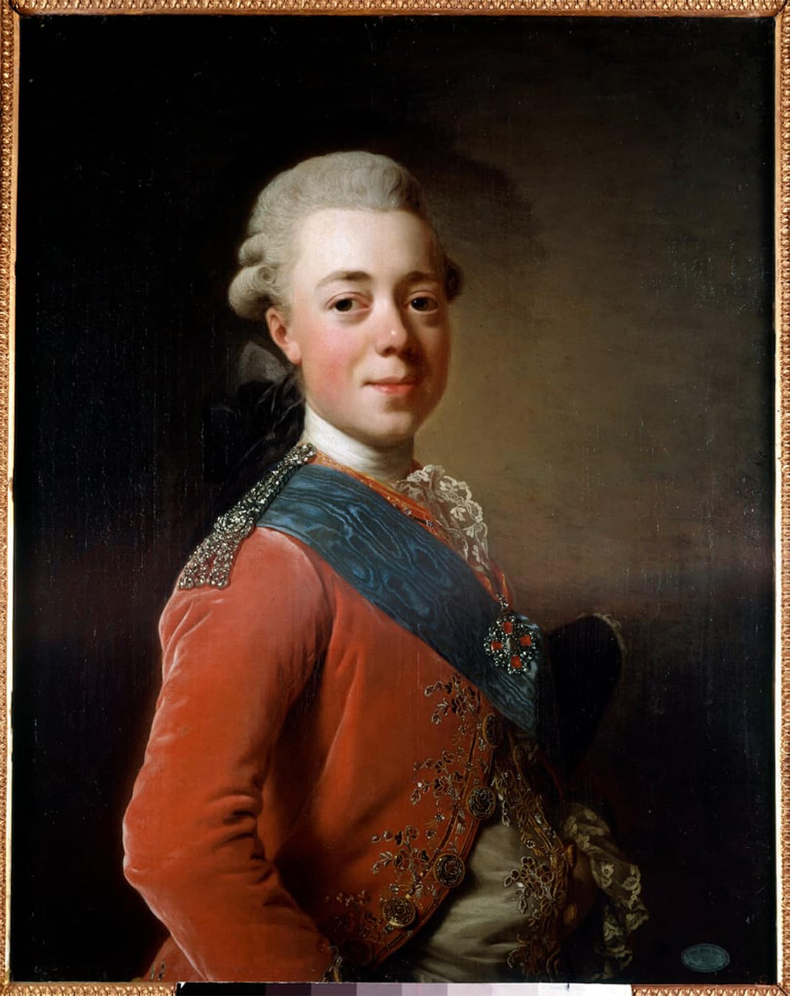 ARTXLXXBN Famous Prints Artwork Pictures Poster Painting Art Portrait of Paul Iemperor of Russia by Alexander Roslin Artwork Landscape Pictures for Home Decor 60x90cm