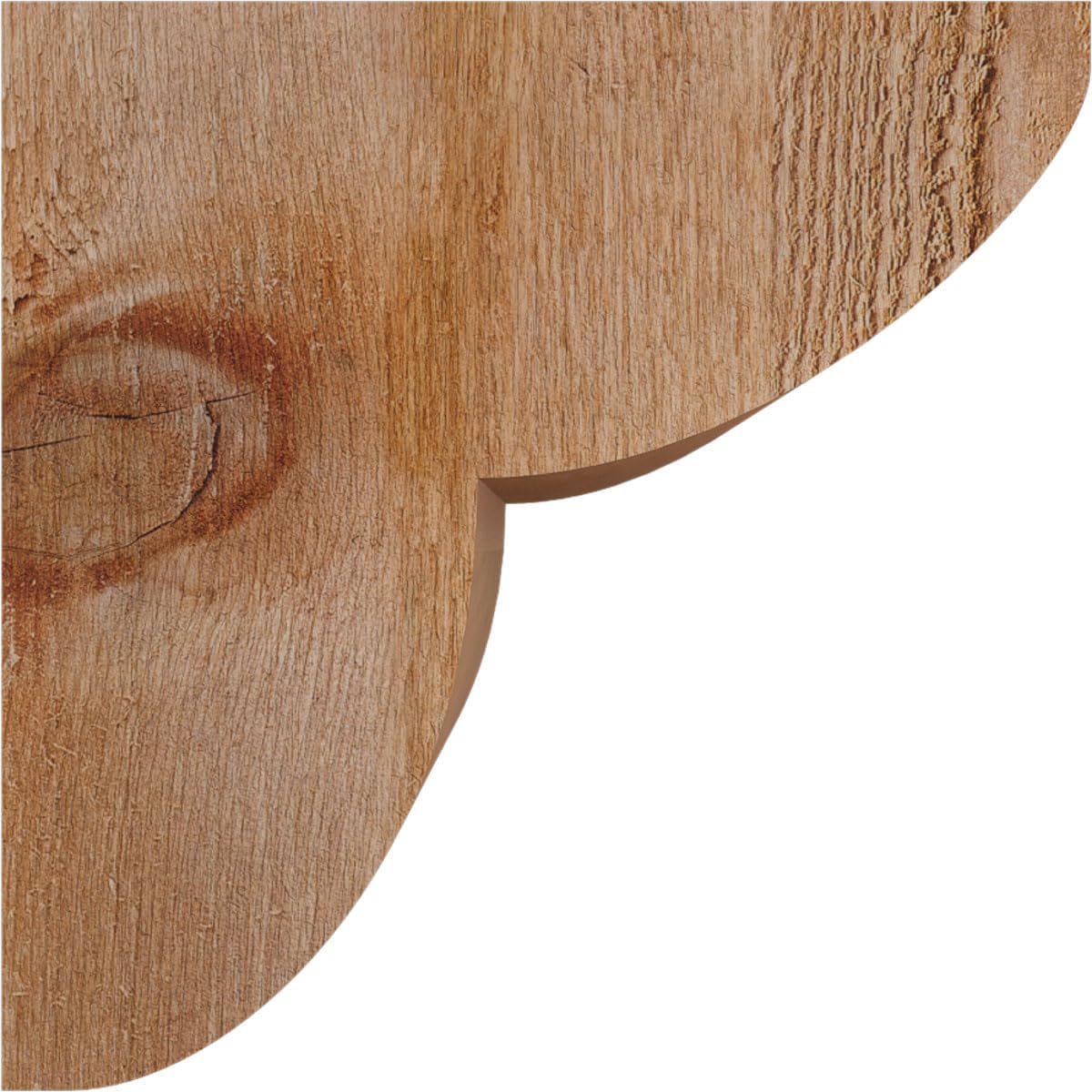 Ekena Millwork COR06X10X10CRE00RWR 6"W x 10"D x 10"H Crestline Rough Sawn Corbel, Western Red Cedar