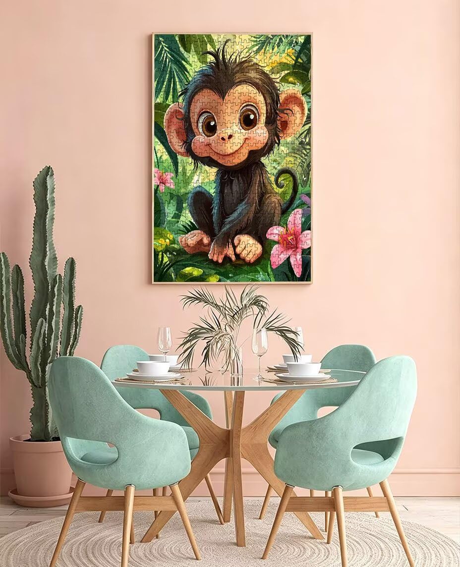 Puzzle 2000 elementów, urocza małpa puzzle dla dorosłych 2000, klasyczne puzzle, gra edukacyjna puzzle, niemożliwe wyzwanie, gra zręcznościowa dla całej rodziny, dekoracja ścian BXHZW4-364