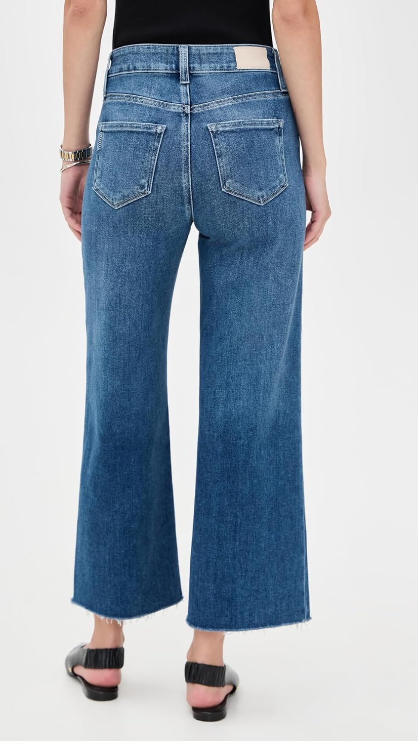 PAIGE Women's Anessa Jeans with Raw Hem - Image 3