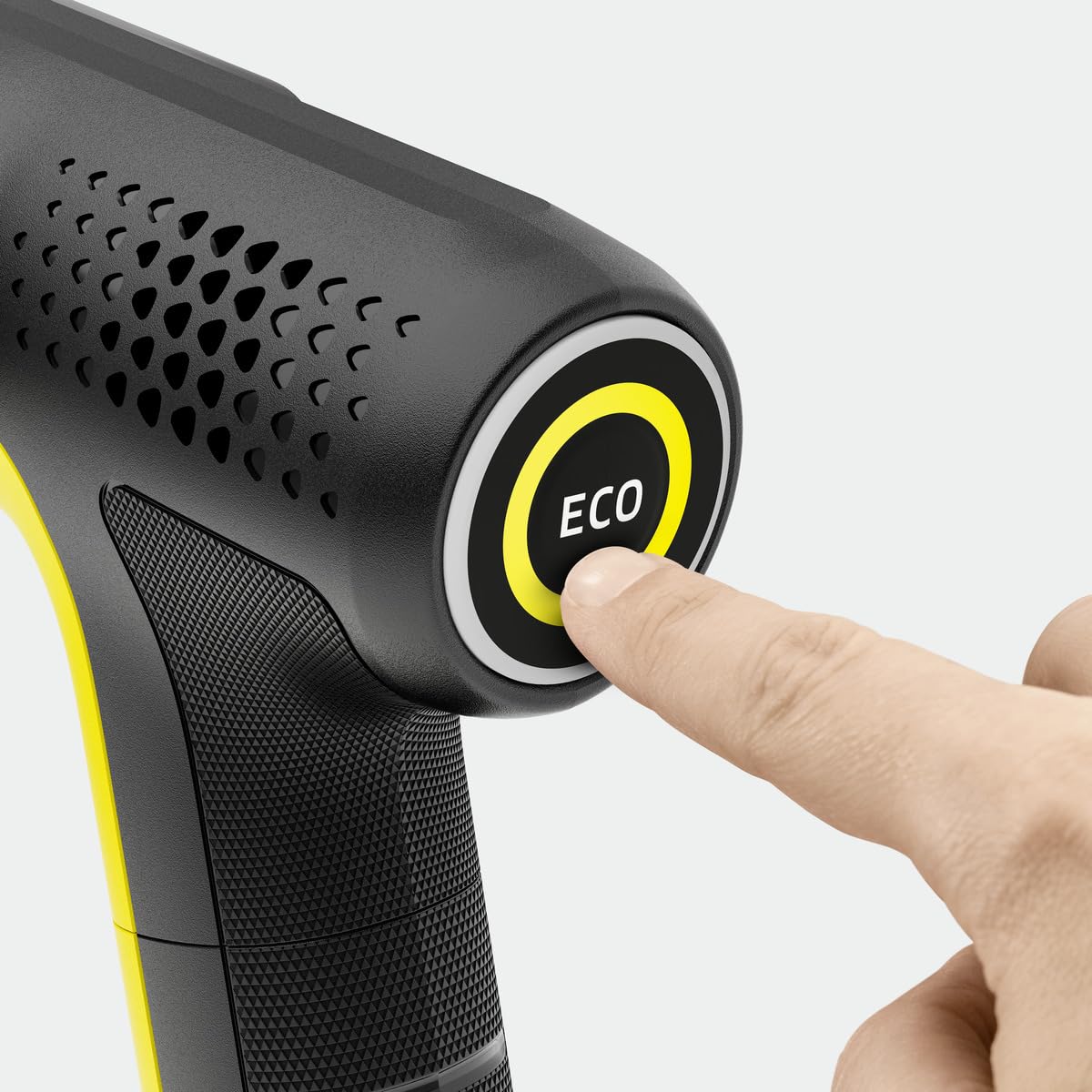 Kärcher Limpiadora Manual portátil OC Handheld Compact, Amarillo, Batería Iones de Litio, presión 15 Bar, 0.8 kg, Manguera 5 m, detergente, Multi Jet 4 en 1, Cargador Cable USB