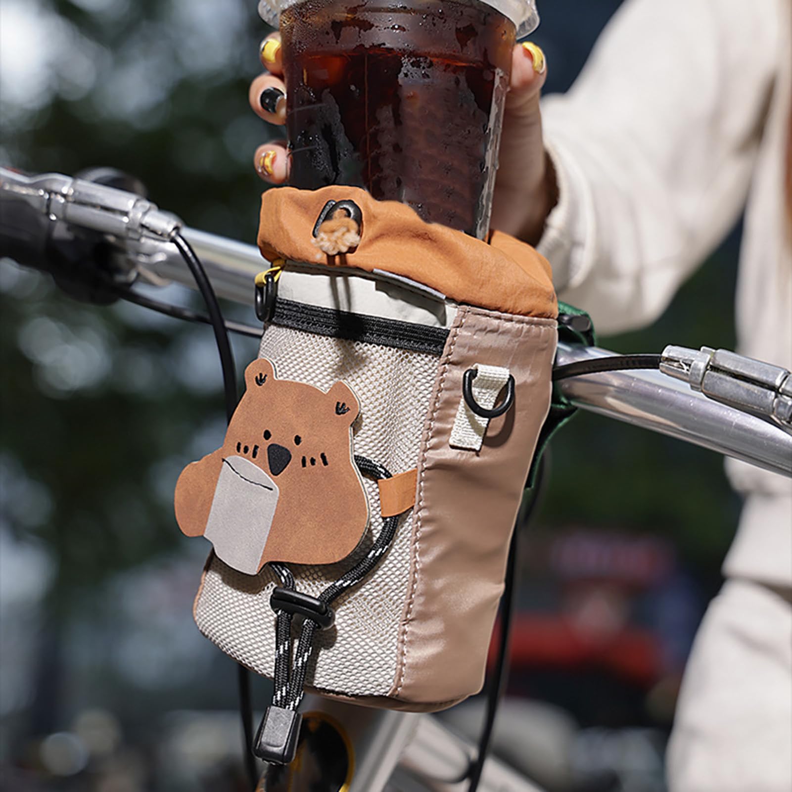 Portaborraccia da Bici Impermeabile stabile sacca da 1.3L | Portaborraccia da Moto per Ciclismo Escursionismo Campeggio Mountain Bici Gara Fitness Sport Viaggi Outdoor Scooter Sedia a