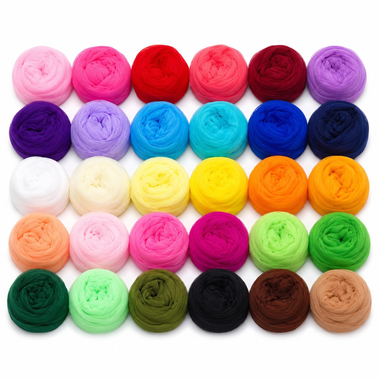 XIANMY Flower Stockings Material Nylon Stocking DIY Craft Mesh Fabric for Floral Doll Clothes Making Accessories 30pcs (Randomly Send)