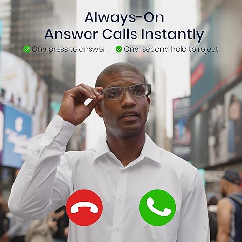 Miniatura 8 de Gafas inteligentes con IA para hombres y mujeres, marco de titanio, traducción en tiempo real, grabación de reuniones, asistente de IA con ChatGPT,