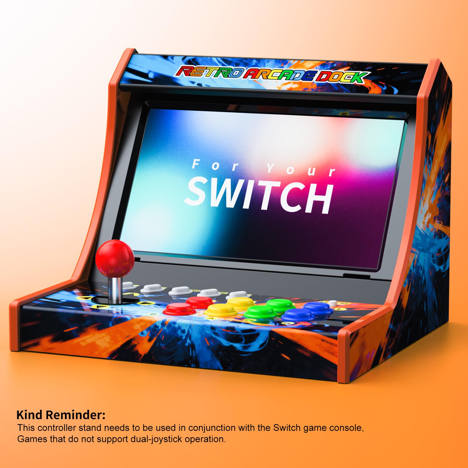 Switch Arcade Stick pour Nintendo Switch/OLED/Switch 2, machines d'arcade rétro pour maison et armoire de jeu d'arcade pour Street Fighter version capture d'écran – Pas de voix (écran non