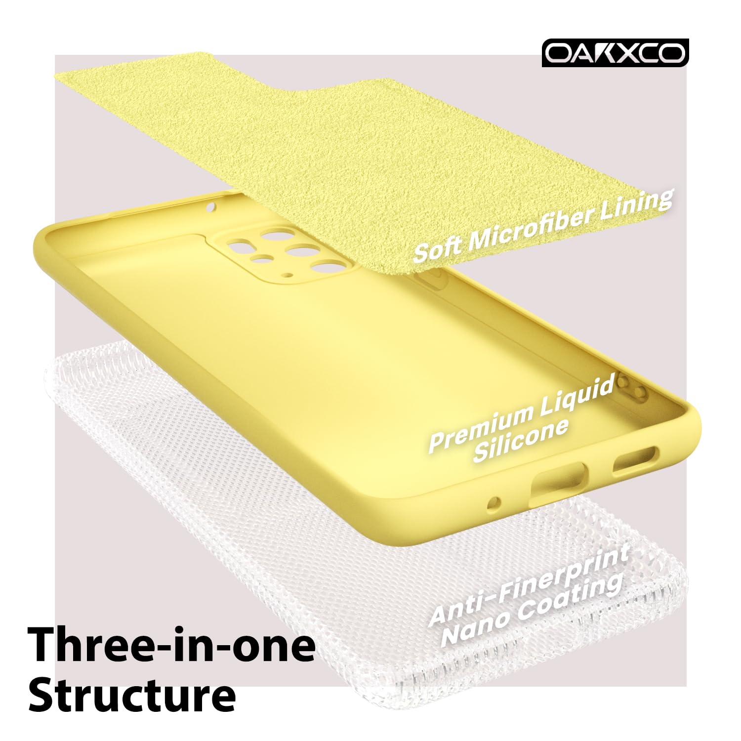 oakxco for Samsung Galaxy S24 Ultra Phone Case Liquid Silicone, Thin Slim Soft Rubber Gel TPU Plain Simple Cover for Women Girl Cute, Matte Solid Color, Brown Khaki Nude — view 16