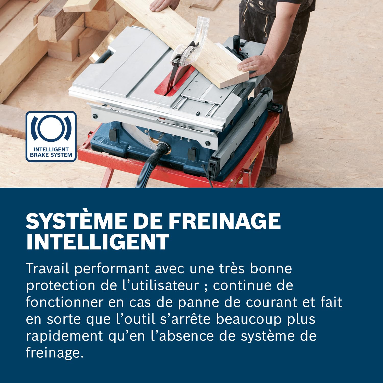 Bosch Professional scie sur table GTS 10 XC (2 100 W, Ø de lame : 254 mm, Ø d’alésage de lame : 30 mm avec adaptateur d’aspiration, butée parallèle, poussoir de sécurité, butée angulaire)