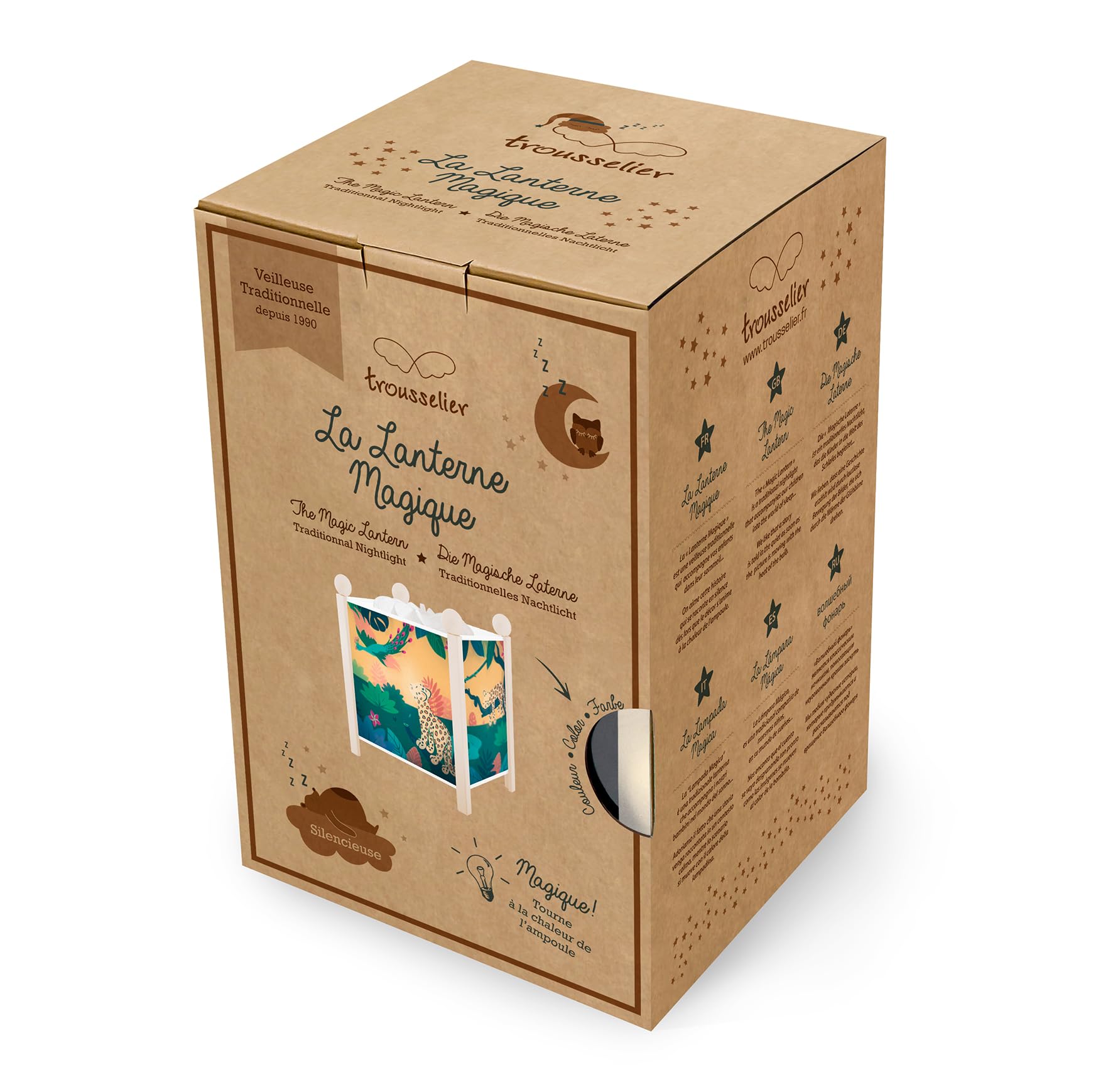 Trousselier 6260025 - Lanterna Magica, Luce Notturna per Bambini, Luce Notturna