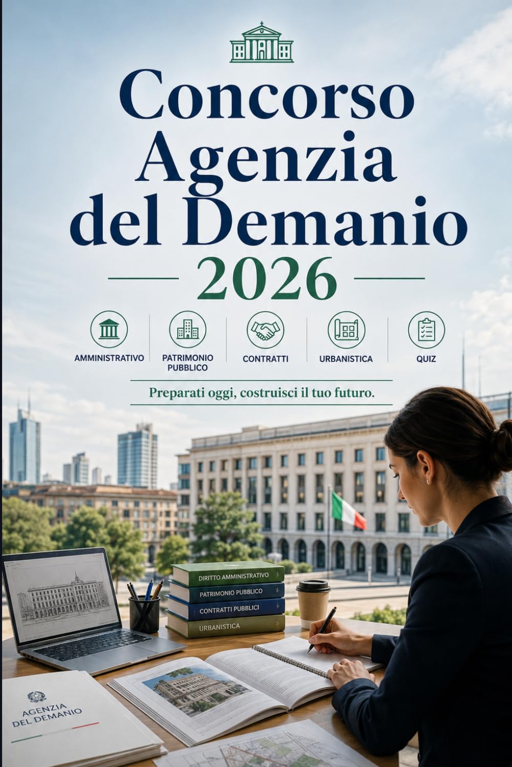 Concorso Agenzia del Demanio 2026: Diritto amministrativo, patrimonio pubblico, contratti, contabilità, urbanistica, logica e quiz per la selezione