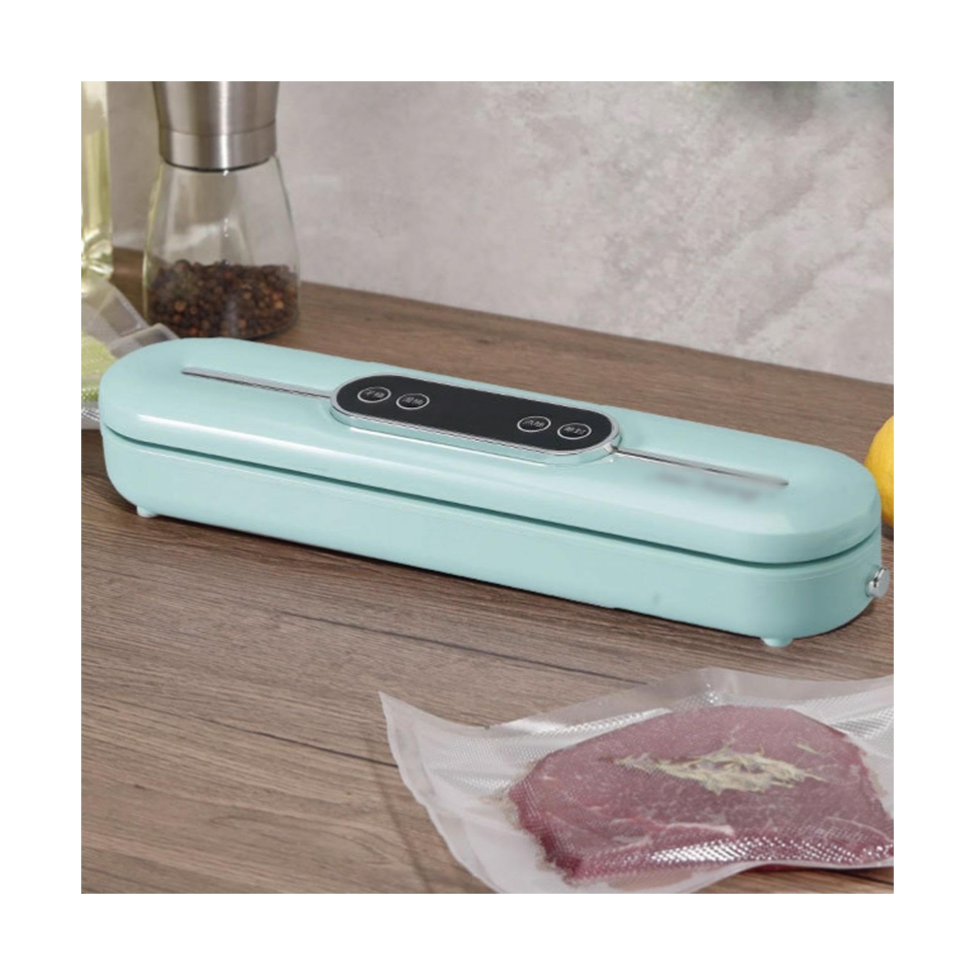 máquina de envasado al vacío, Selladora potente, ligera y totalmente automática, ideal for uso doméstico en la cocina. Temporizador digital con cuenta atrás