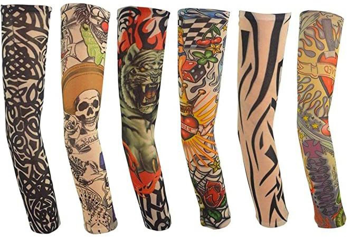 Kolva Protection Tattoo Arm Sleeves for Dust and Pollution Protection -(Multicolur) Nylon Arm Warmer (Multicolor)-image-48