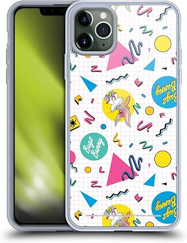 Miniatura 194 de Head Case Designs Funda de gel suave con licencia oficial de Looney Tunes Retro Bugs Bunny compatible con Apple iPhone 11 Pro Max Retro,Blanco y
