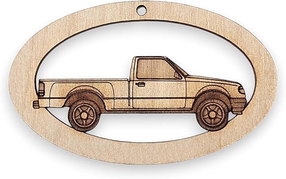 Personalized Pickup Truck Christmas Ornament, Truck Ornaments for Christmas Tree, Classic Gifts for Pickup Lovers