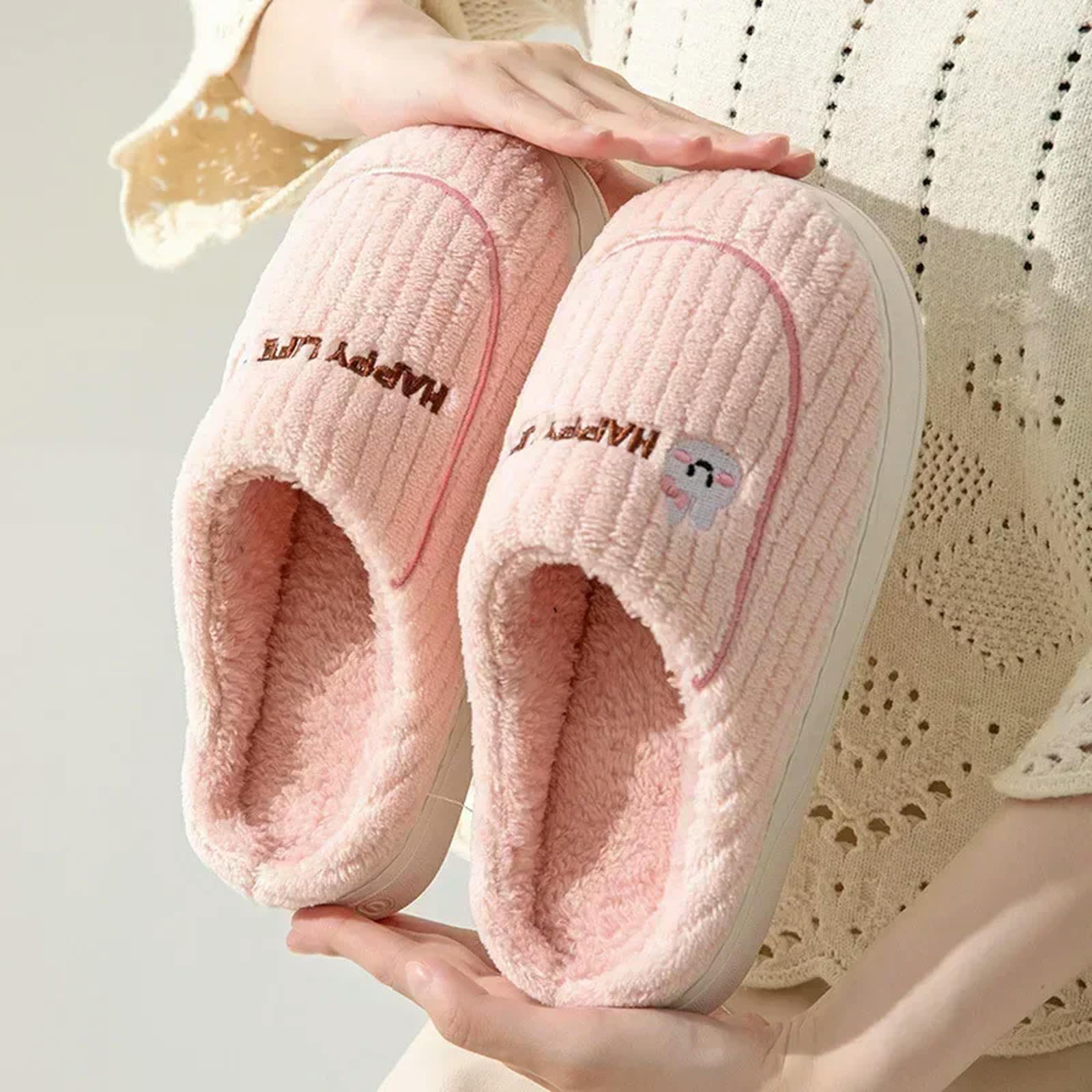 Pantofole Invernali in Cotone Autunno Inverno Short Peluche Calde Calde Casual Indoor Morbido Cotone Pantofole Non Slittamento da Donna E Uomo Coppie Scarpe da Esterno per La Casa-verde-36-37