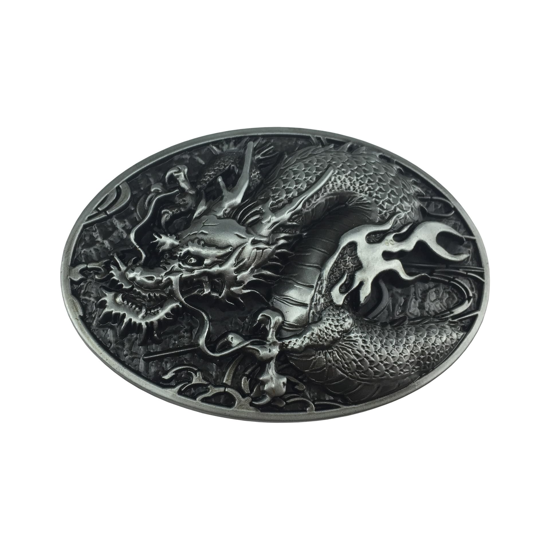 Antique Dragon Belt Buckle Metal Western Cowboy Belt Buckle