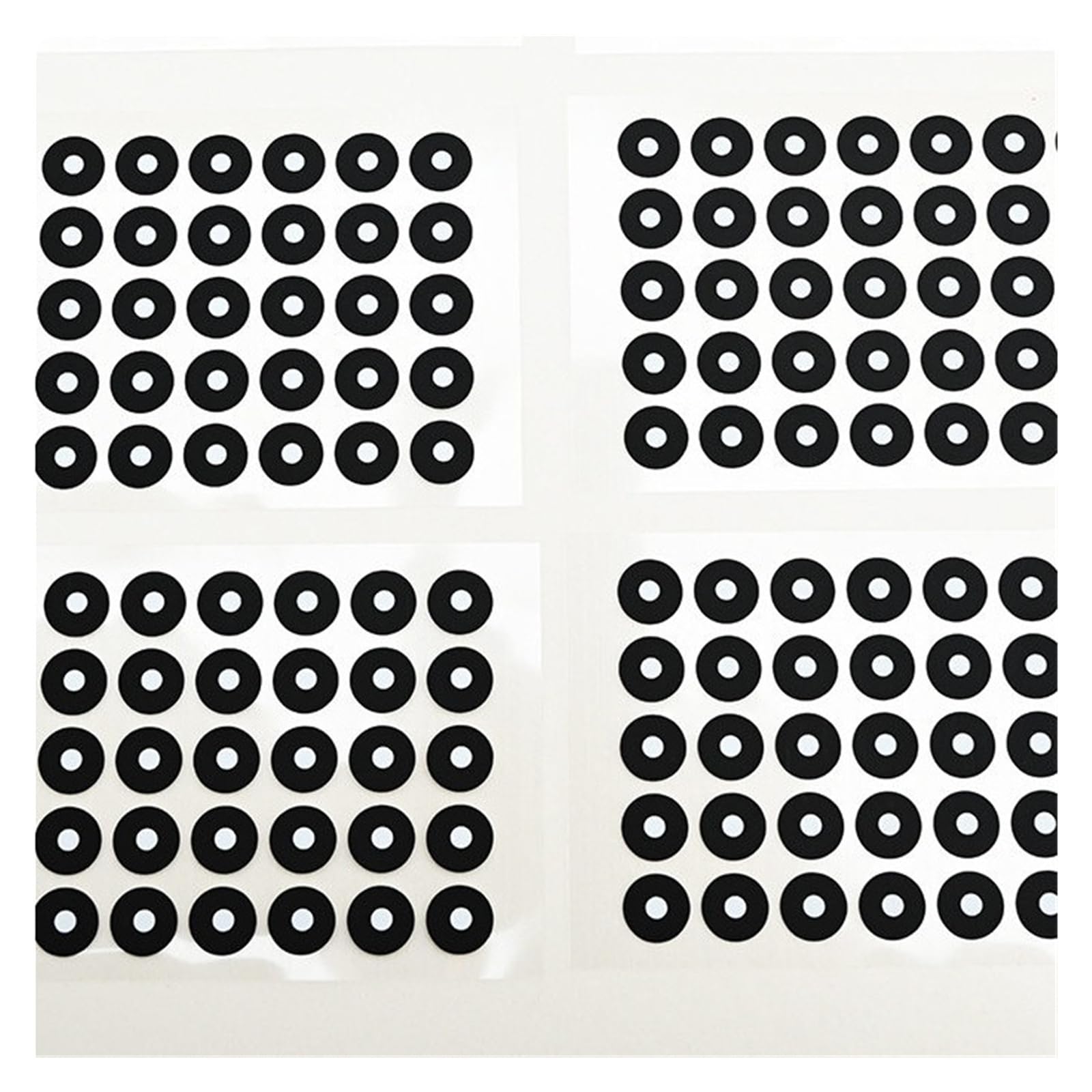 Markery skanera 3D Markery wysoce odblaskowe Wewnętrzne 3 mm/5 mm Zewnętrzne 10 mm kropki śledzące wielokrotnego użytku Zwiększa dokładność(3000pcs,5mm 10mm)