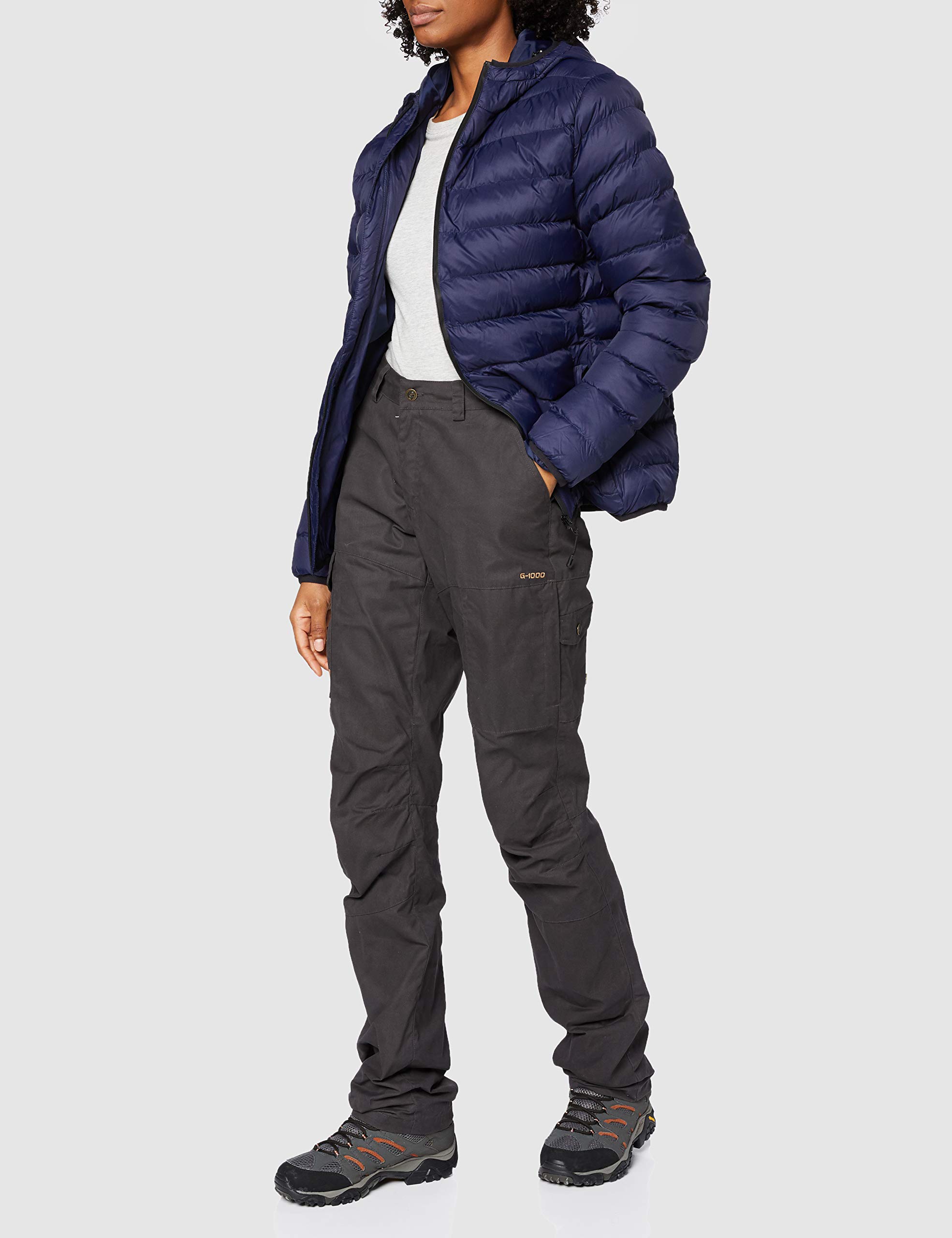 Fjällräven DA Karla Pro Trousers Curved Damen Trekkinghose ungefüttert Wanderhose dark navy NEU blau