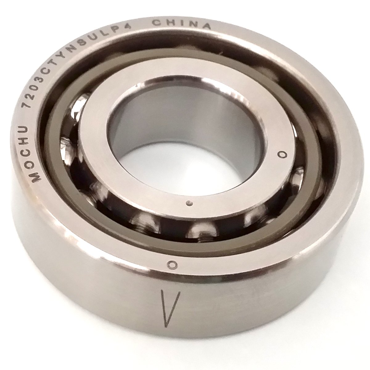 MOCHU 7203 7203C 7203CTYNSULP4 17X40X12 ABEC-7 Angular Contact Ball Bearing CNC 15° Contact Angle Universal Arrangement Metric