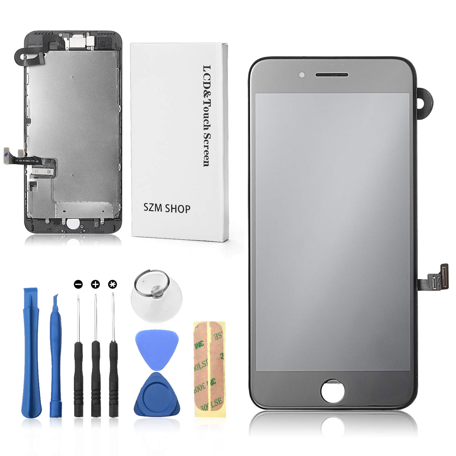 Apple - 7plus.6s 液晶パネル 修理交換用タッチパネル、フロントガラス Amazon.co.jp: SZM iPhone7 plus タッチパネル 修理交換用
