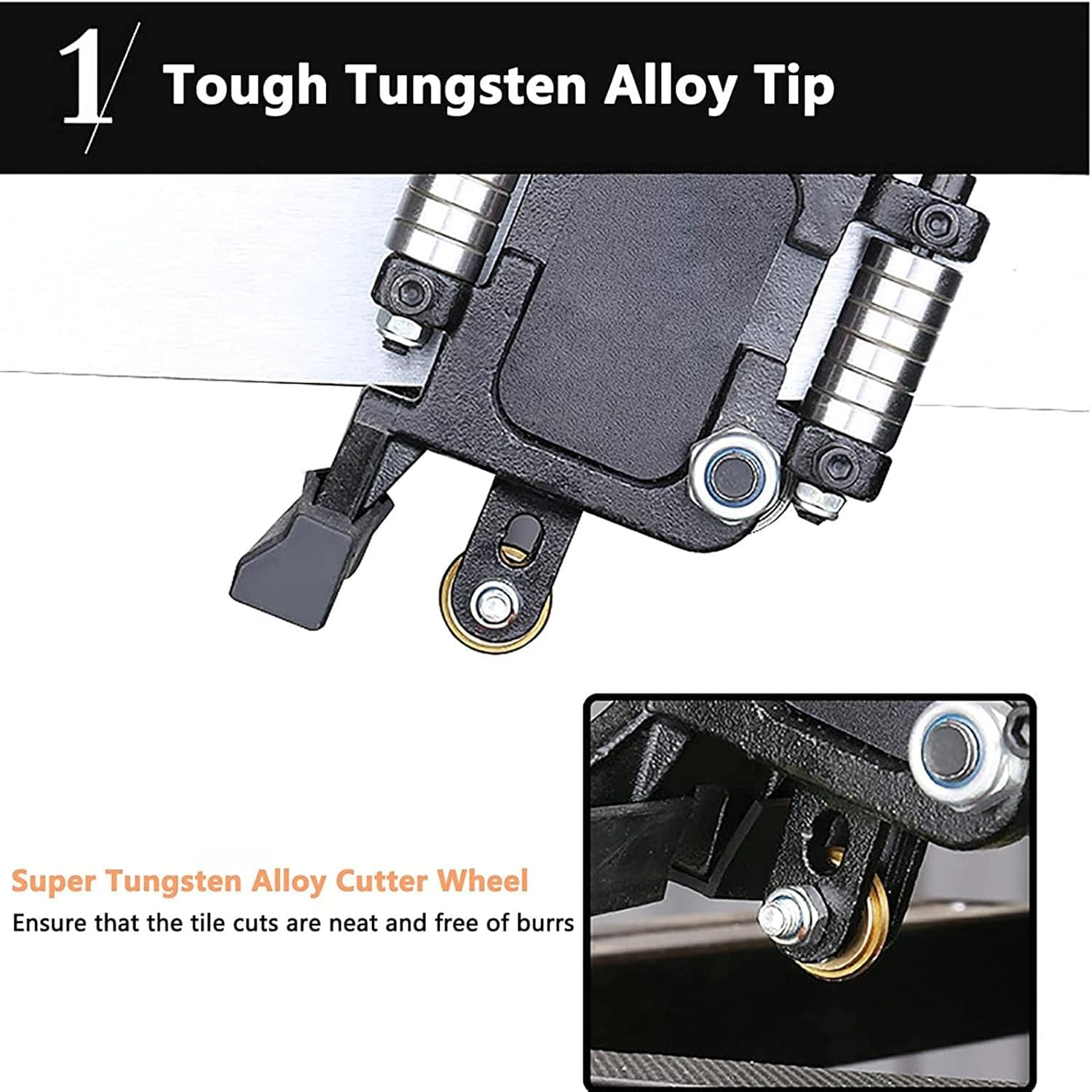 Manual Tile Cutter, 800mm Tile Cutter Single Rail Manual Tile Cutter with Precise Laser Positioning Manual Tile Cutting Tools for Precision Cutting