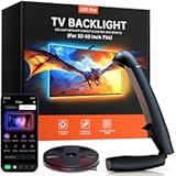 TV LED Backlight, 11.5ft Cuttable TV Lights That Change with TV for 32-50 Inch Screen and PC Monitor, TV Backlight with Sensor, Smart App Control, Game & Music Sync Color Changing Lights