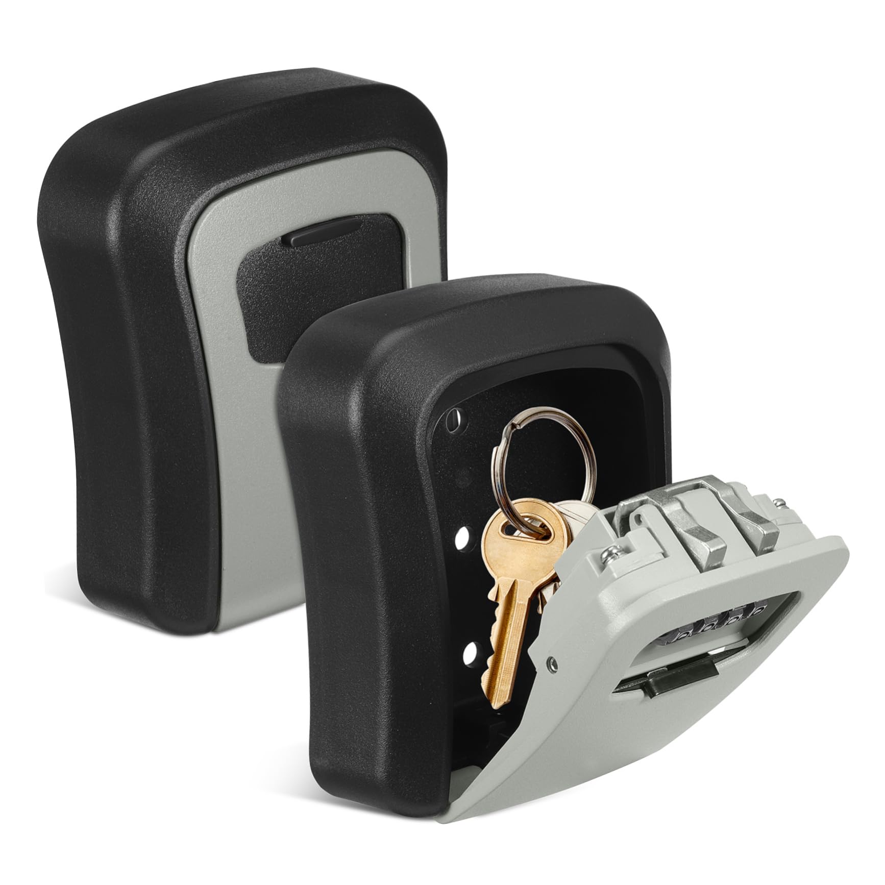2sets Scatola Portachiavi con Codice Combinazione Cassetta di Sicurezza per Chiavi da Parete Cassetta di Sicurezza Resistente alle Intemperie Organizer per Chiavi e Piccoli