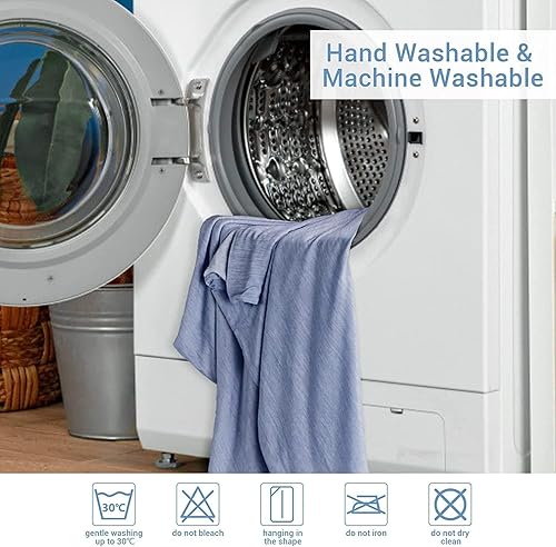 Miniatura 8 de Marchpower Fundas de almohada refrescantes para personas que duermen con calor tamaño King, fundas de almohada japonesas Arc-Chill Cool con doble