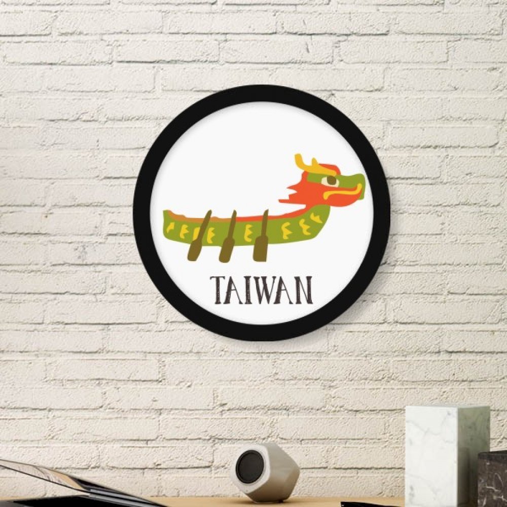 Dragon boat Chine cadre photo pour habiller un mur blanc vide facilement