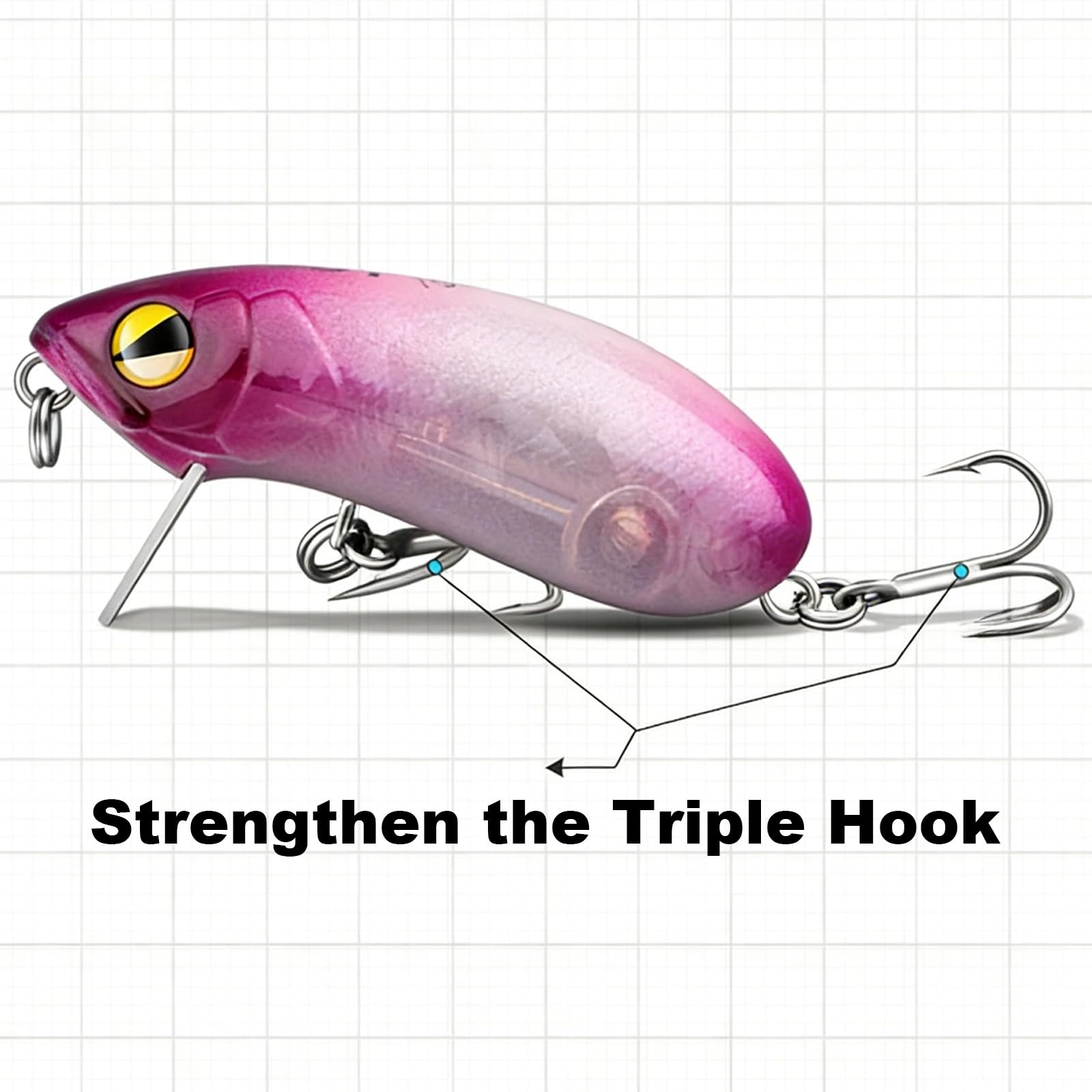 Crankbait con Labio de Aluminio for Buceo Profundo: Señuelo de Alta Flotabilidad for Lubinas y Truchas