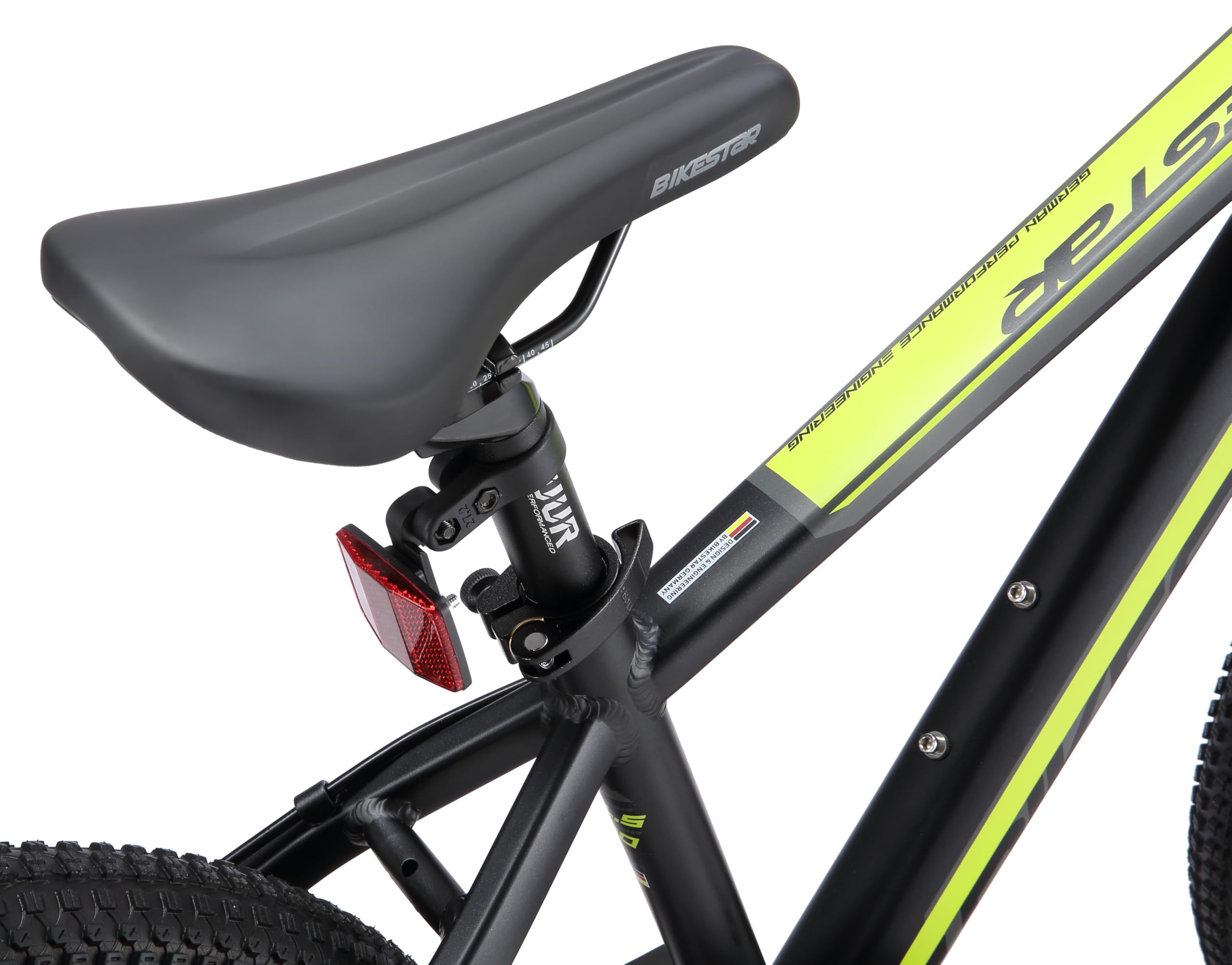 BIKESTAR VTT Vélo Tout Terrain 20" pour Enfants de 6-9 Ans | Bicyclette Cadre 11.5 Pouces 7 Vitesses Shimano, Hardtail, Freins Disque