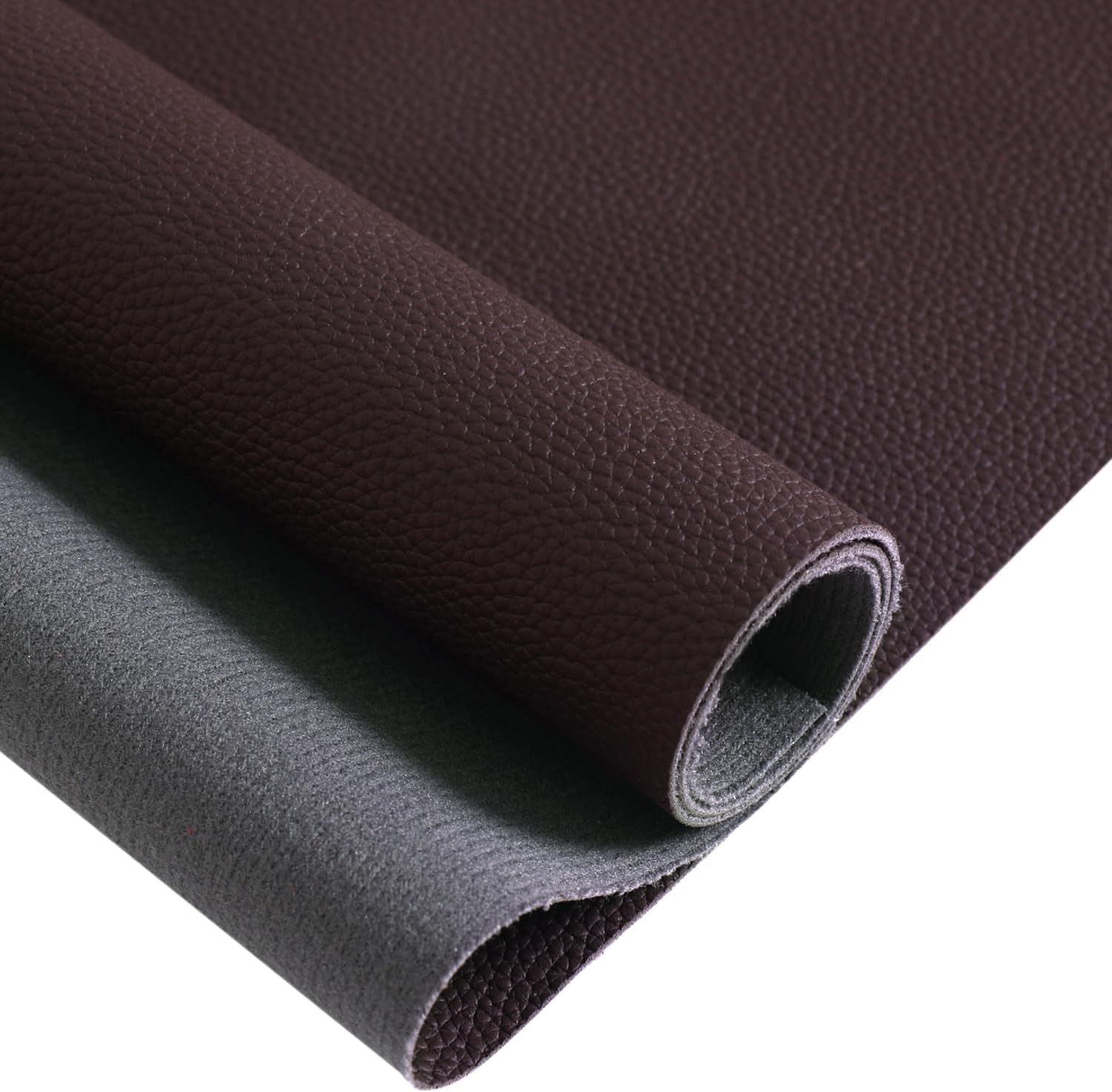 Marine Vinyl Faux Leather Upholstery Fabric 0.9 mm Thickness: Waterproof, Scratch-Resistant, Perfect for Upholstering Cars, Outdoor Yachts, and Home Furniture (Coffee,Pre-Cut 3 Yards)