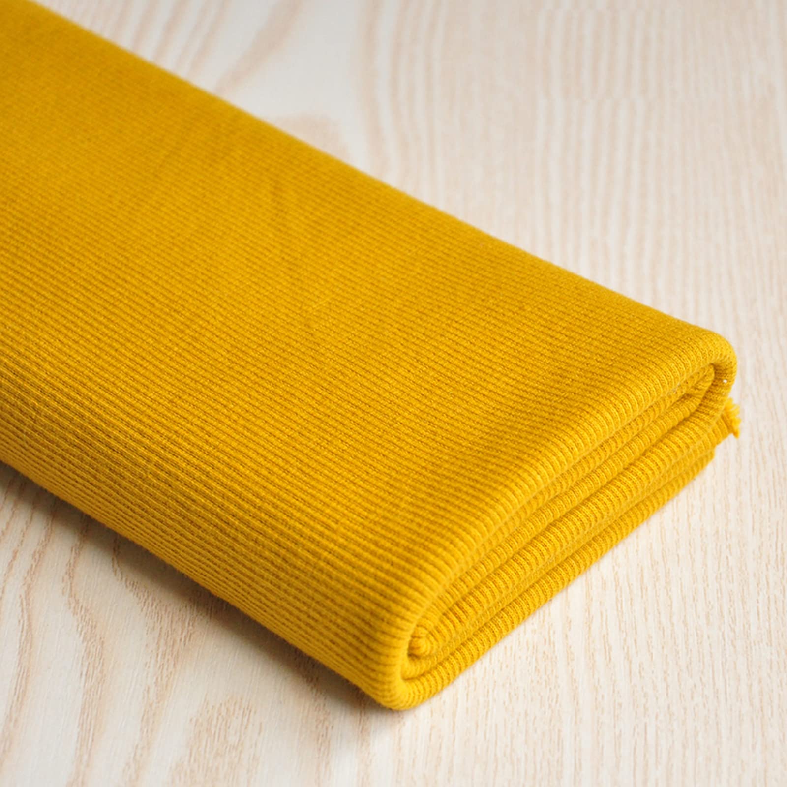 Tela de Jersey 110 cm de Ancho DIY Tela de Algodón de Algodón para Patchwork Acolchado Almohadas Cojín Cubrir Tela Telas a Coser 1m Uni por Metros(Size:1.1 * 10m,Color:Amarillo ceroso)