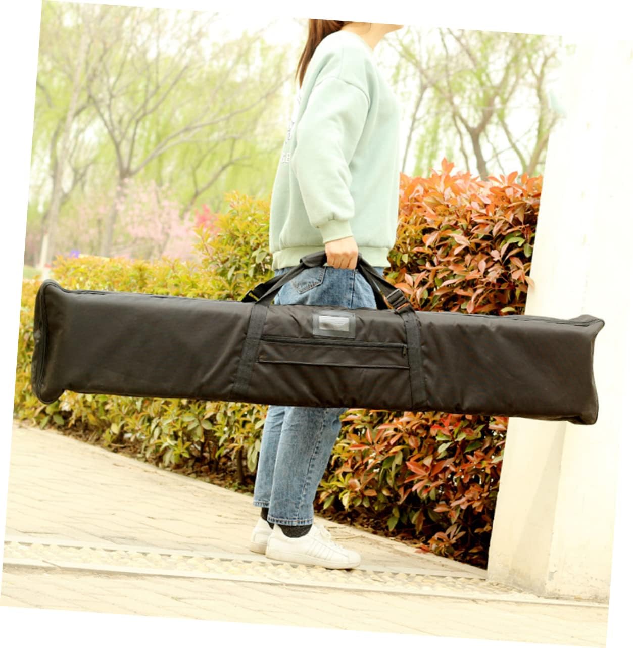 1pcs Archery Accessories Bag Long Canvas Hunting Tote Shoulder Straps Bow Storage
