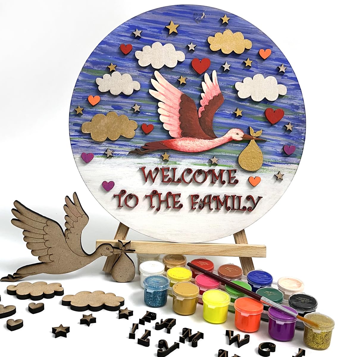 Embroiderymaterial Painting Kit for Kids, Art & Craft Kit, Tool Kit for Kids, Craft Kit, Kids Craft Activity Kit, Wooden Tool Kit for Kids, Craft for Kids, DIY Home Decor (All Material Included) (B0D4MBM15D) Amazon Price History, Amazon Price Tracker