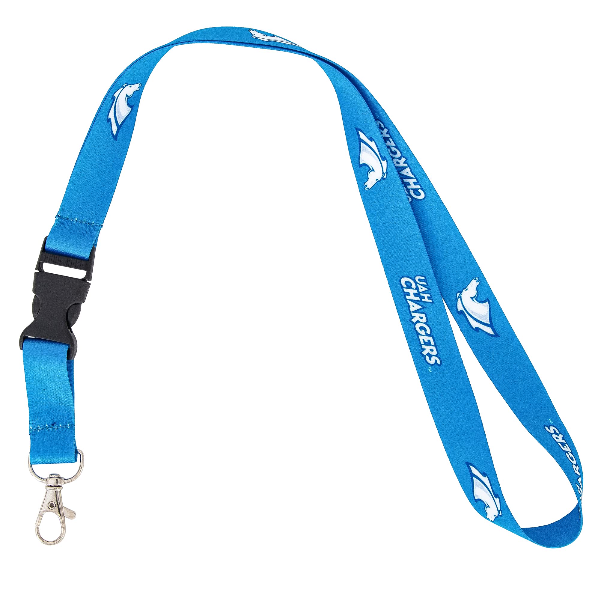 UAH Chargers Lanyard – Breakaway Detachable Keychain ID Holder (Blue) - View #2